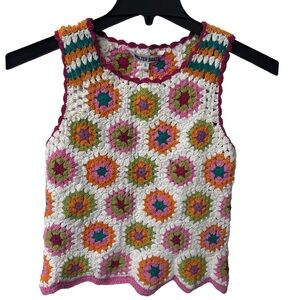 Walter Baker‎ Brayla Top Women’s Size Small Daizy Crochet Tank Sweater
